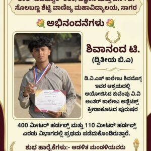 Congratulations Shivananda